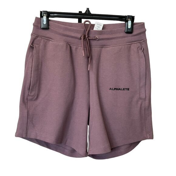 New ~ ALPHALETE  ~  Essential Core Knit Shorts Size L FALL LOUNGEWEAR - Picture 1 of 4